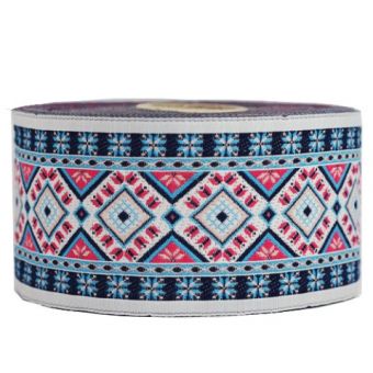 Galon oriental Brodé Jacquard multi couleurs