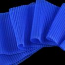 Ruban bleu polyester plissé [11cm]