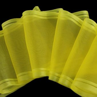 Ruban nylon jaune avec bordure [10.50cm]