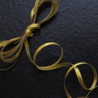 6mm * ruban lurex doré * bobine de 32 m* ref.7050